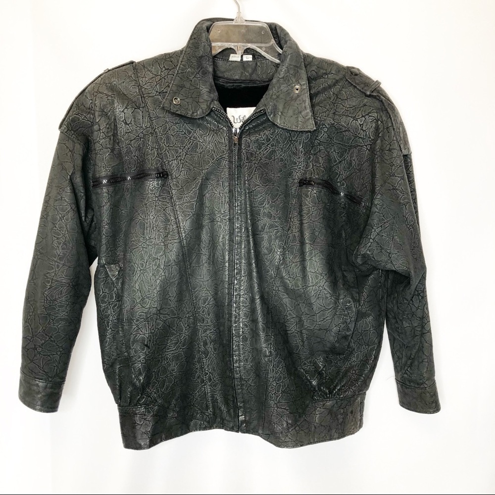Vintage Wilson's Leather Suede Bomber Jacket Large